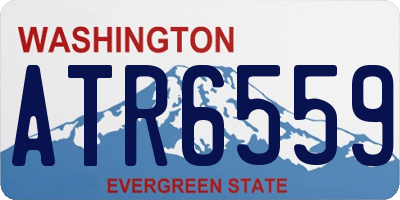 WA license plate ATR6559