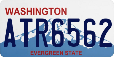 WA license plate ATR6562