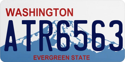 WA license plate ATR6563