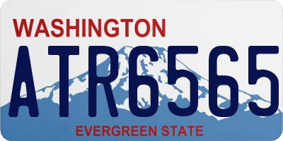 WA license plate ATR6565