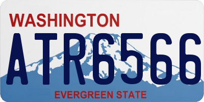 WA license plate ATR6566
