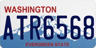 WA license plate ATR6568