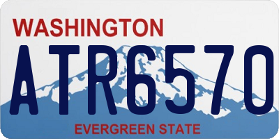 WA license plate ATR6570