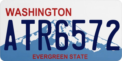 WA license plate ATR6572