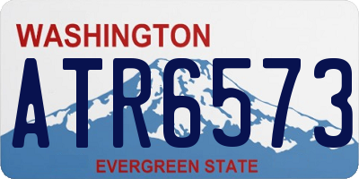 WA license plate ATR6573