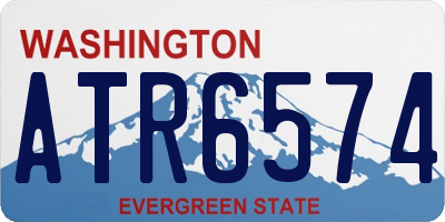 WA license plate ATR6574