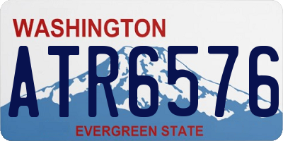 WA license plate ATR6576