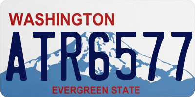 WA license plate ATR6577