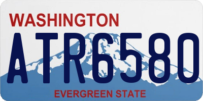 WA license plate ATR6580