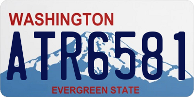 WA license plate ATR6581
