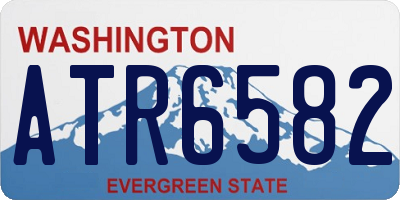WA license plate ATR6582
