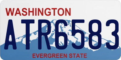 WA license plate ATR6583