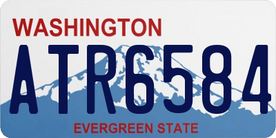 WA license plate ATR6584