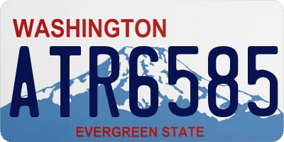 WA license plate ATR6585