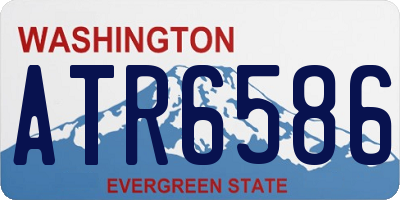 WA license plate ATR6586
