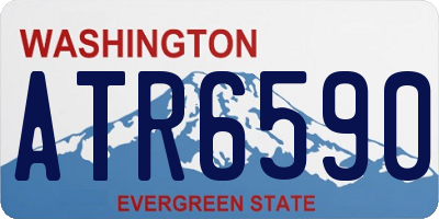 WA license plate ATR6590