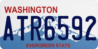 WA license plate ATR6592