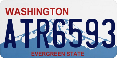 WA license plate ATR6593
