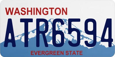 WA license plate ATR6594