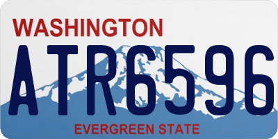 WA license plate ATR6596