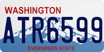 WA license plate ATR6599