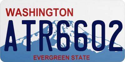 WA license plate ATR6602