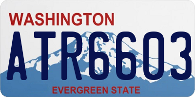 WA license plate ATR6603