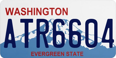 WA license plate ATR6604