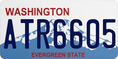 WA license plate ATR6605