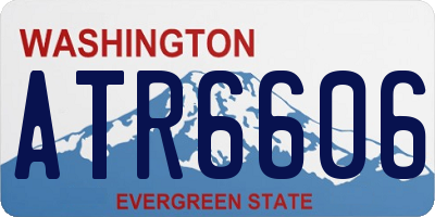 WA license plate ATR6606