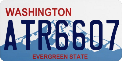 WA license plate ATR6607