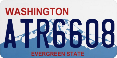 WA license plate ATR6608