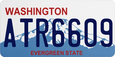 WA license plate ATR6609