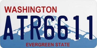WA license plate ATR6611