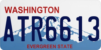WA license plate ATR6613
