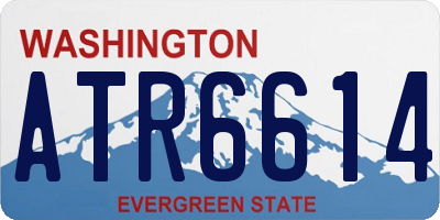 WA license plate ATR6614
