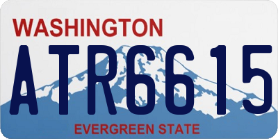WA license plate ATR6615