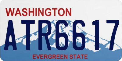 WA license plate ATR6617
