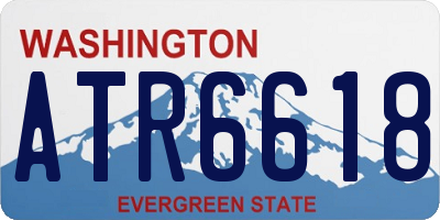 WA license plate ATR6618