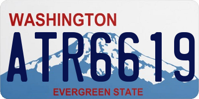 WA license plate ATR6619