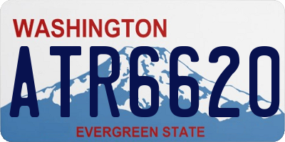 WA license plate ATR6620