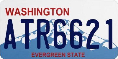 WA license plate ATR6621