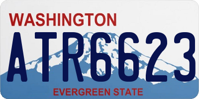 WA license plate ATR6623