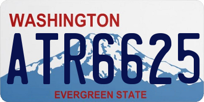 WA license plate ATR6625