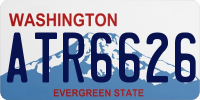 WA license plate ATR6626