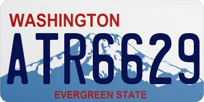 WA license plate ATR6629