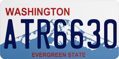 WA license plate ATR6630