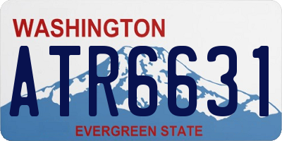 WA license plate ATR6631