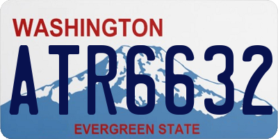 WA license plate ATR6632