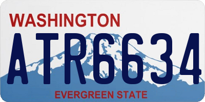 WA license plate ATR6634